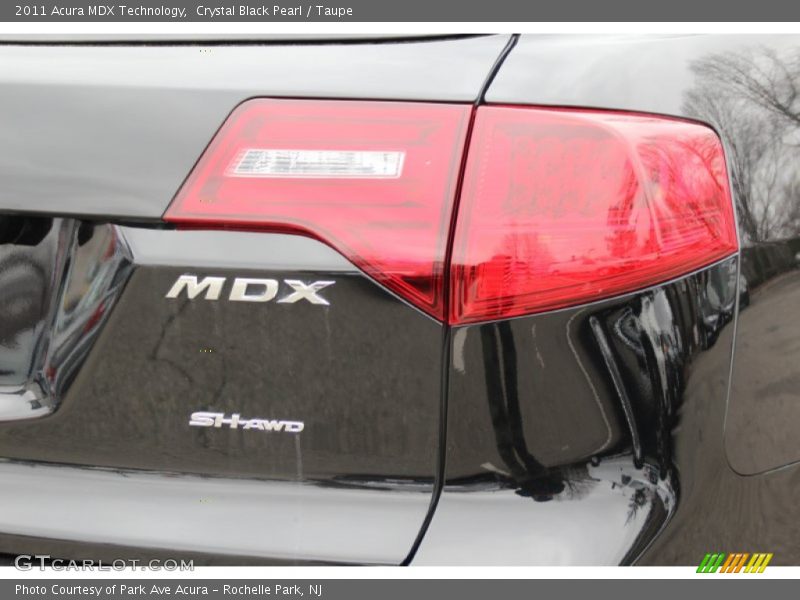 Crystal Black Pearl / Taupe 2011 Acura MDX Technology