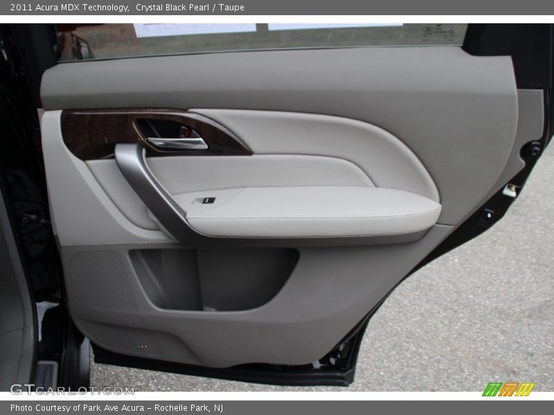 Crystal Black Pearl / Taupe 2011 Acura MDX Technology