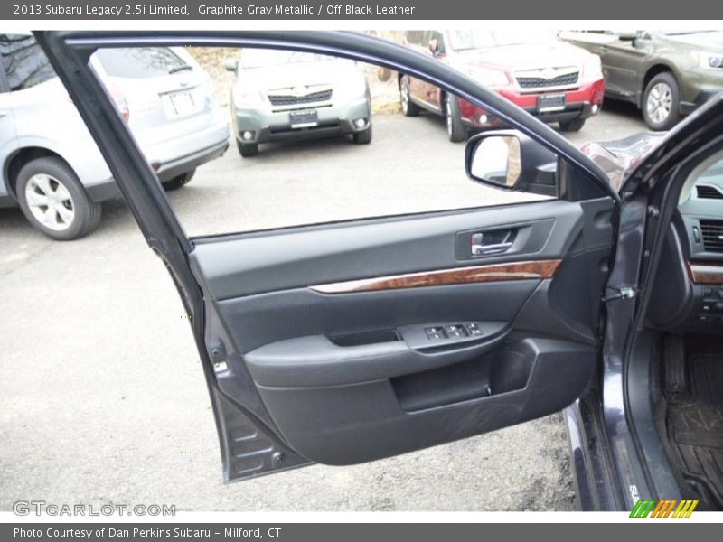 Graphite Gray Metallic / Off Black Leather 2013 Subaru Legacy 2.5i Limited