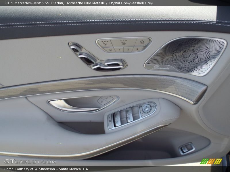 Anthracite Blue Metallic / Crystal Grey/Seashell Grey 2015 Mercedes-Benz S 550 Sedan