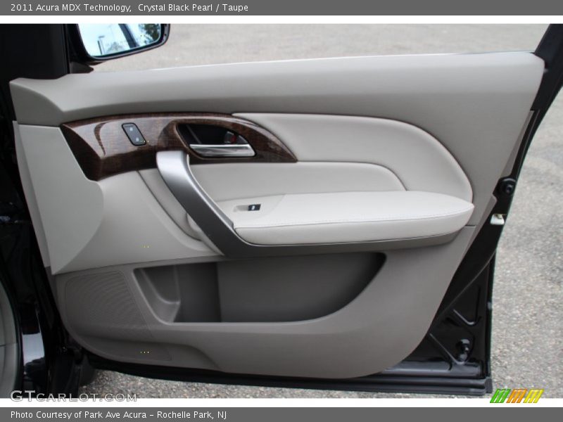 Crystal Black Pearl / Taupe 2011 Acura MDX Technology