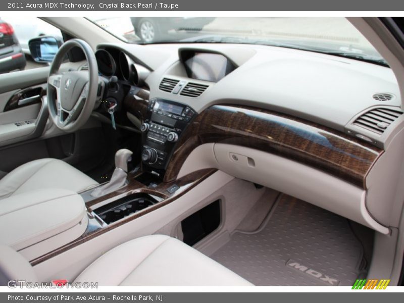 Crystal Black Pearl / Taupe 2011 Acura MDX Technology