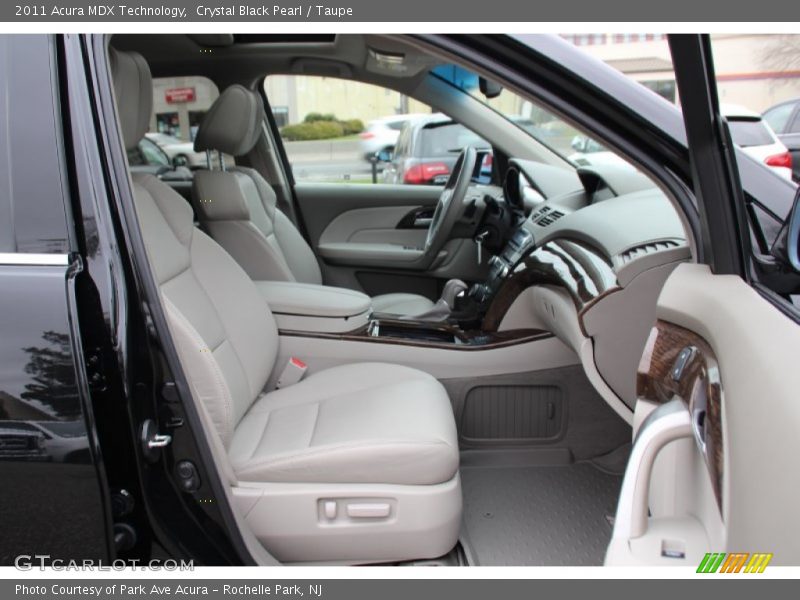 Crystal Black Pearl / Taupe 2011 Acura MDX Technology
