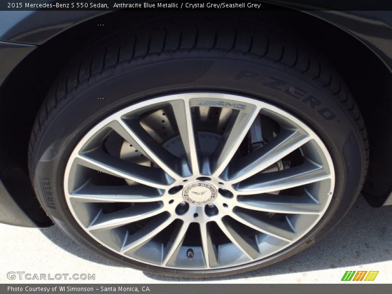Anthracite Blue Metallic / Crystal Grey/Seashell Grey 2015 Mercedes-Benz S 550 Sedan