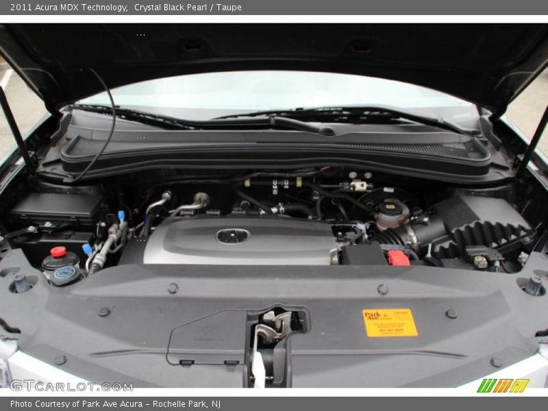 Crystal Black Pearl / Taupe 2011 Acura MDX Technology