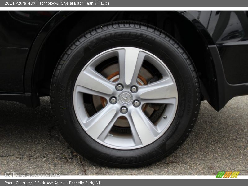 Crystal Black Pearl / Taupe 2011 Acura MDX Technology