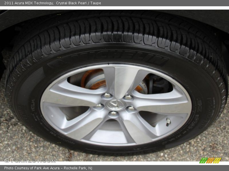 Crystal Black Pearl / Taupe 2011 Acura MDX Technology