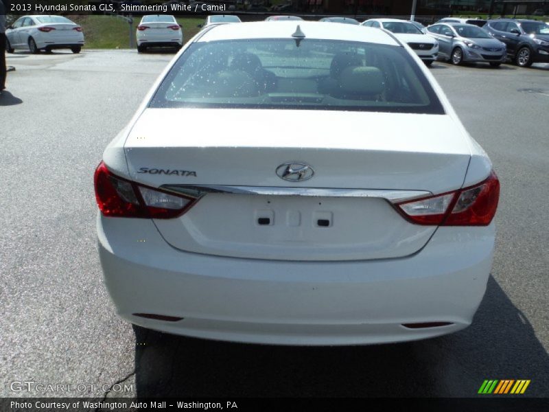 Shimmering White / Camel 2013 Hyundai Sonata GLS
