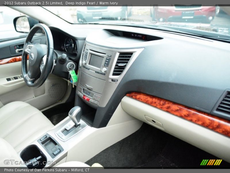 Deep Indigo Pearl / Warm Ivory 2012 Subaru Outback 2.5i Limited