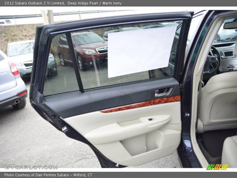 Deep Indigo Pearl / Warm Ivory 2012 Subaru Outback 2.5i Limited