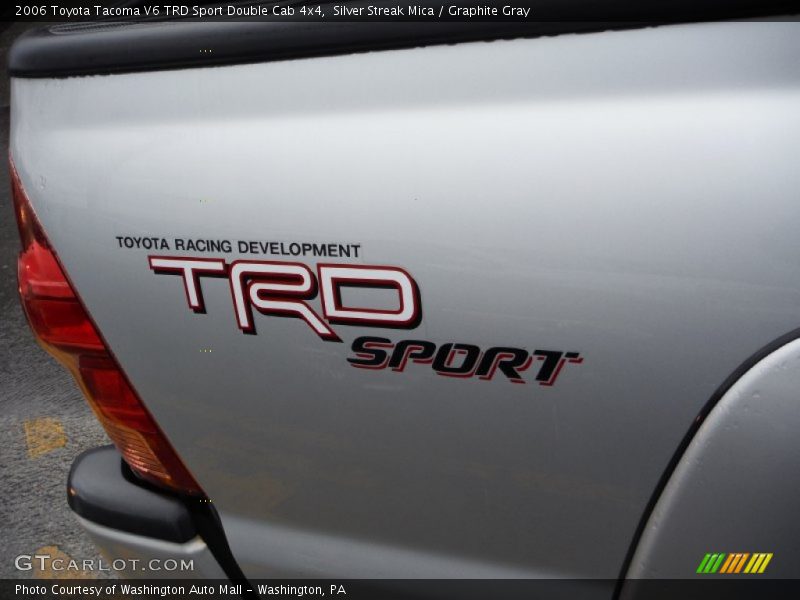 Silver Streak Mica / Graphite Gray 2006 Toyota Tacoma V6 TRD Sport Double Cab 4x4