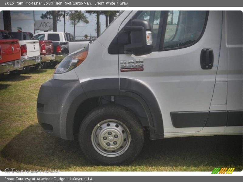 Bright White / Gray 2015 Ram ProMaster 3500 High Roof Cargo Van