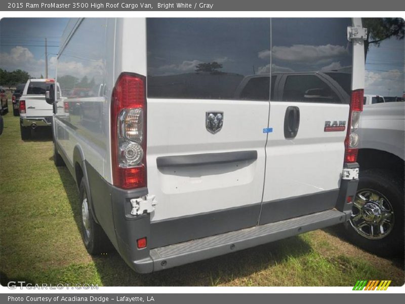 Bright White / Gray 2015 Ram ProMaster 3500 High Roof Cargo Van