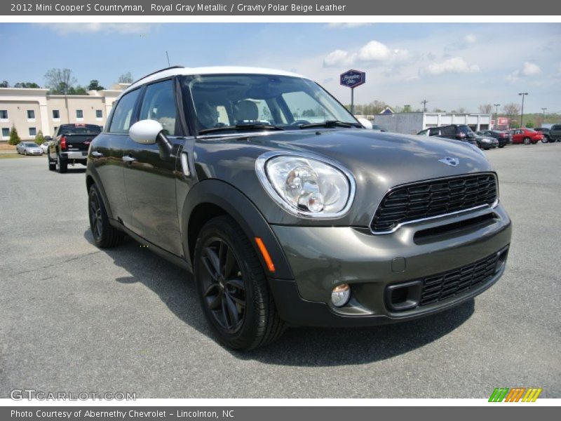 Royal Gray Metallic / Gravity Polar Beige Leather 2012 Mini Cooper S Countryman