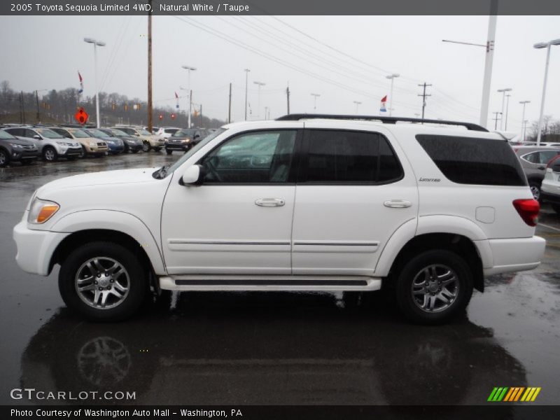 Natural White / Taupe 2005 Toyota Sequoia Limited 4WD