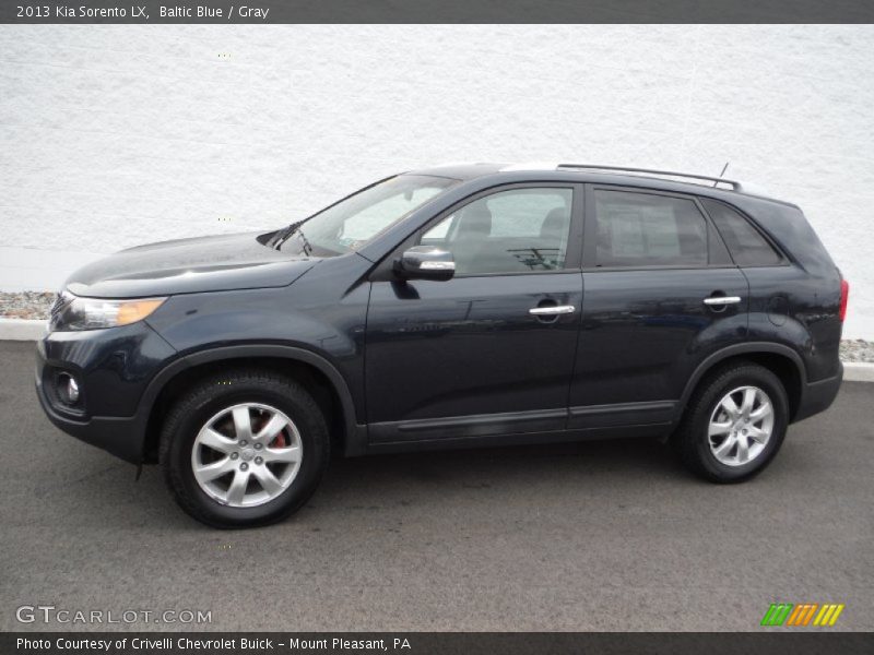 Baltic Blue / Gray 2013 Kia Sorento LX