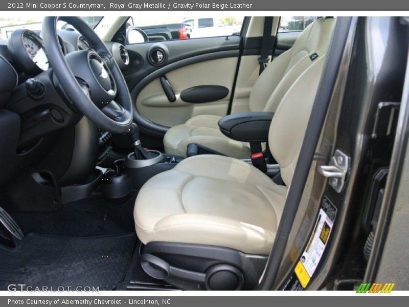 Royal Gray Metallic / Gravity Polar Beige Leather 2012 Mini Cooper S Countryman