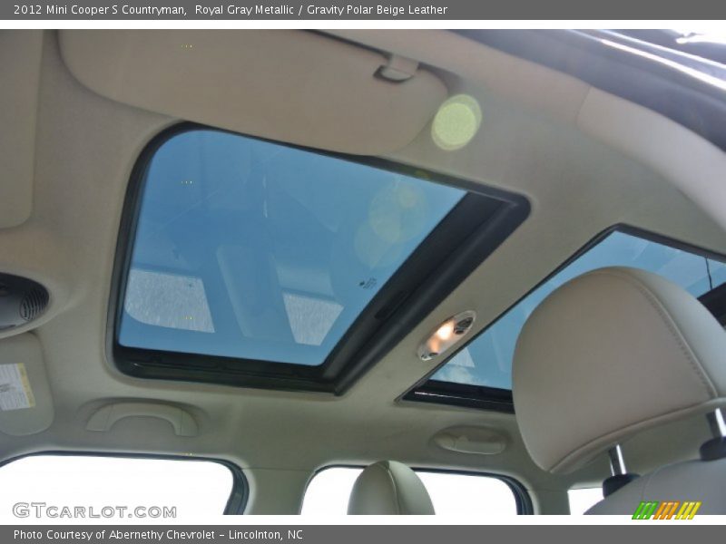Royal Gray Metallic / Gravity Polar Beige Leather 2012 Mini Cooper S Countryman