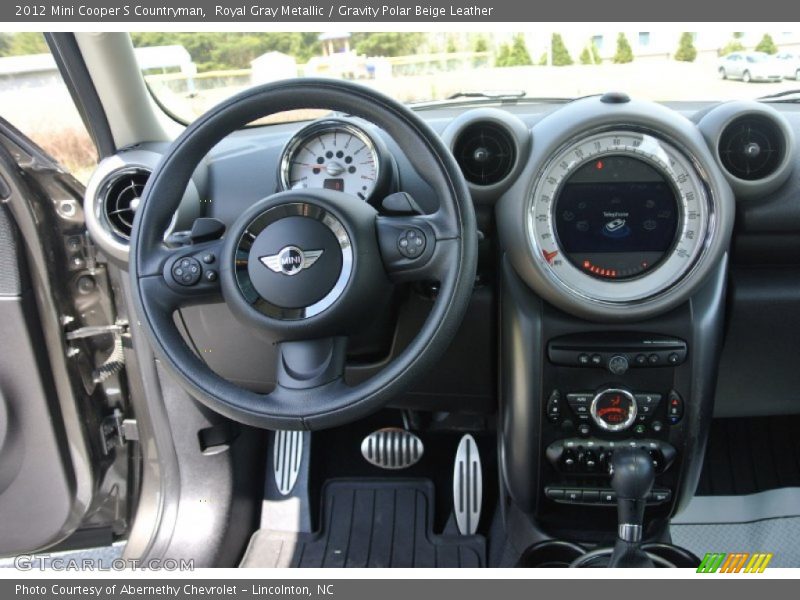 Royal Gray Metallic / Gravity Polar Beige Leather 2012 Mini Cooper S Countryman