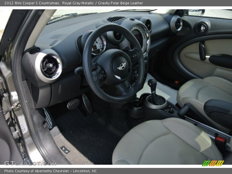 Royal Gray Metallic / Gravity Polar Beige Leather 2012 Mini Cooper S Countryman