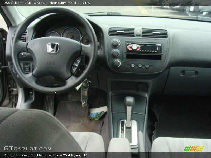 Magnesium Metallic / Gray 2005 Honda Civic LX Sedan