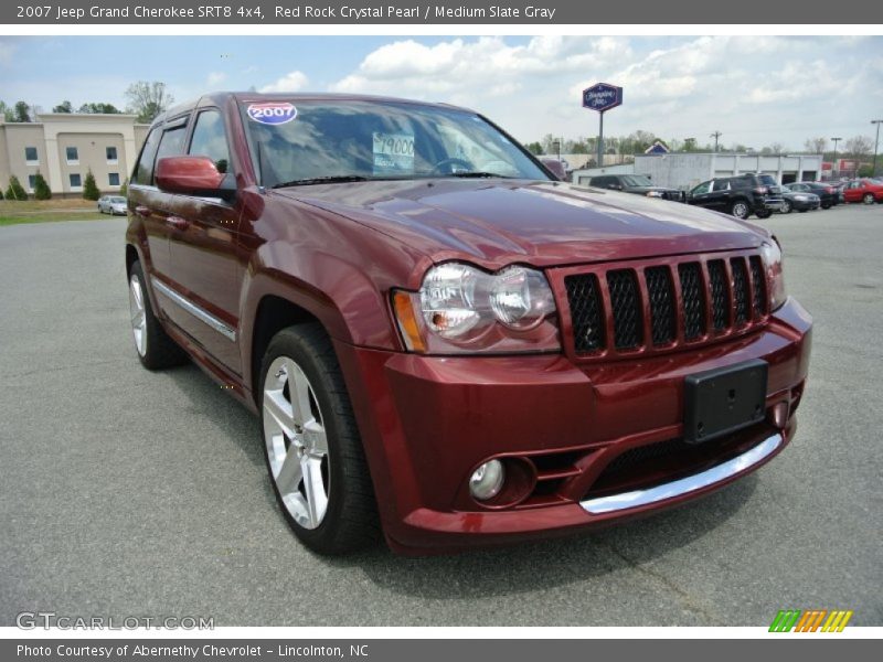 Red Rock Crystal Pearl / Medium Slate Gray 2007 Jeep Grand Cherokee SRT8 4x4