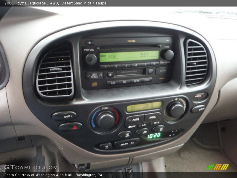 Controls of 2005 Sequoia SR5 4WD