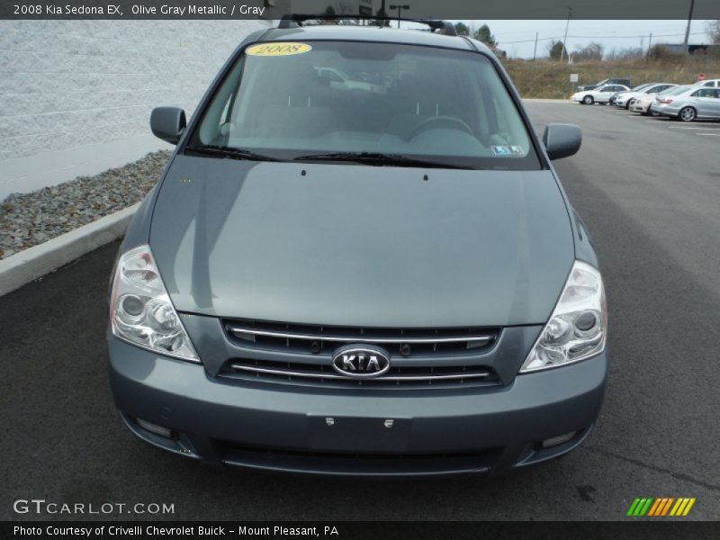 Olive Gray Metallic / Gray 2008 Kia Sedona EX
