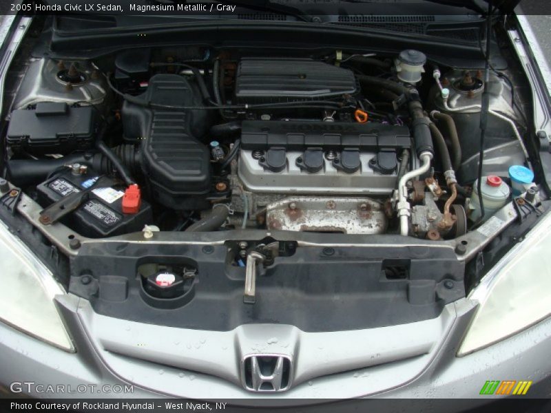 Magnesium Metallic / Gray 2005 Honda Civic LX Sedan
