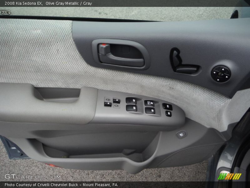Olive Gray Metallic / Gray 2008 Kia Sedona EX