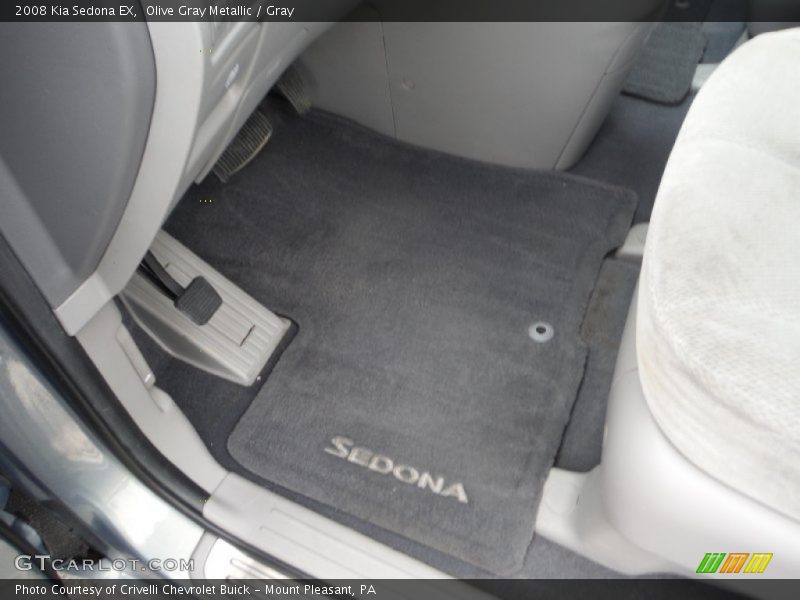 Olive Gray Metallic / Gray 2008 Kia Sedona EX