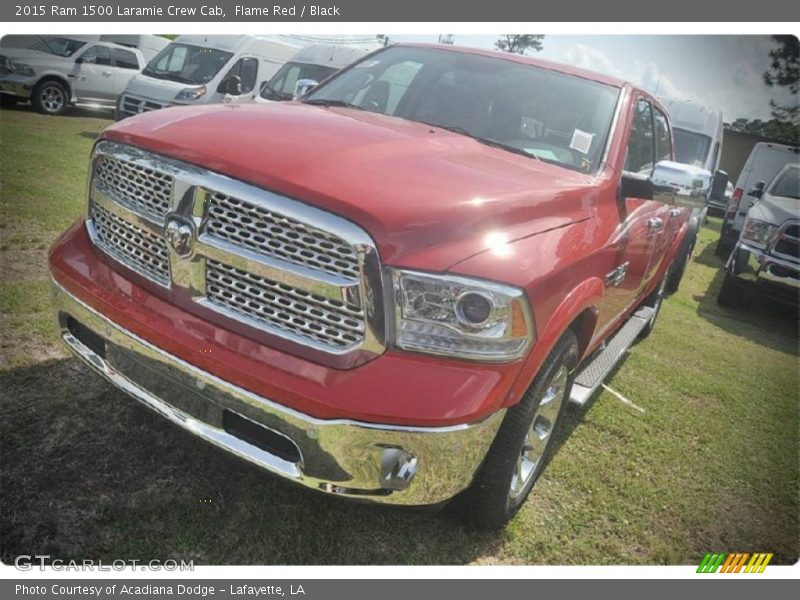 Flame Red / Black 2015 Ram 1500 Laramie Crew Cab