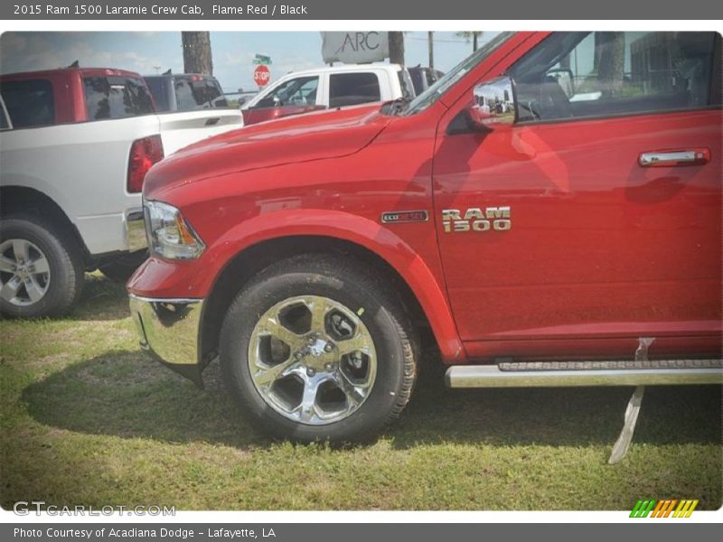 Flame Red / Black 2015 Ram 1500 Laramie Crew Cab