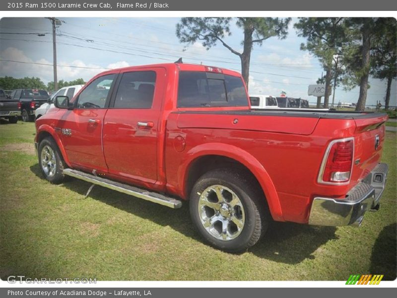 Flame Red / Black 2015 Ram 1500 Laramie Crew Cab