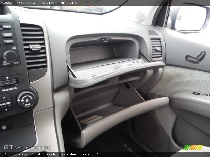 Olive Gray Metallic / Gray 2008 Kia Sedona EX
