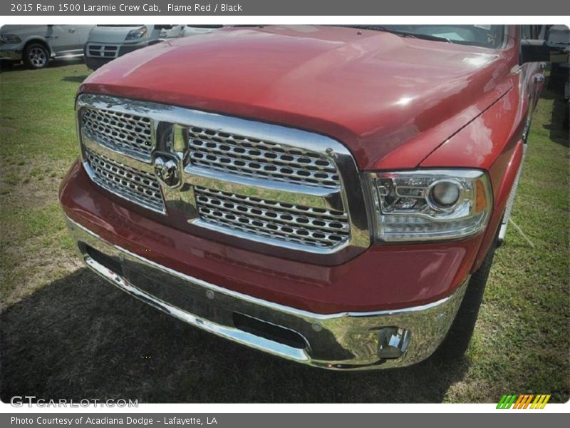 Flame Red / Black 2015 Ram 1500 Laramie Crew Cab