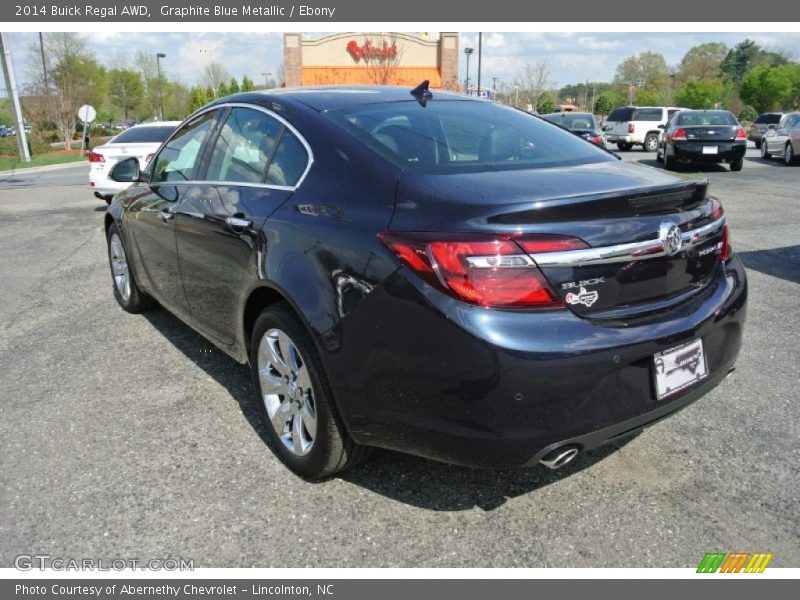 Graphite Blue Metallic / Ebony 2014 Buick Regal AWD