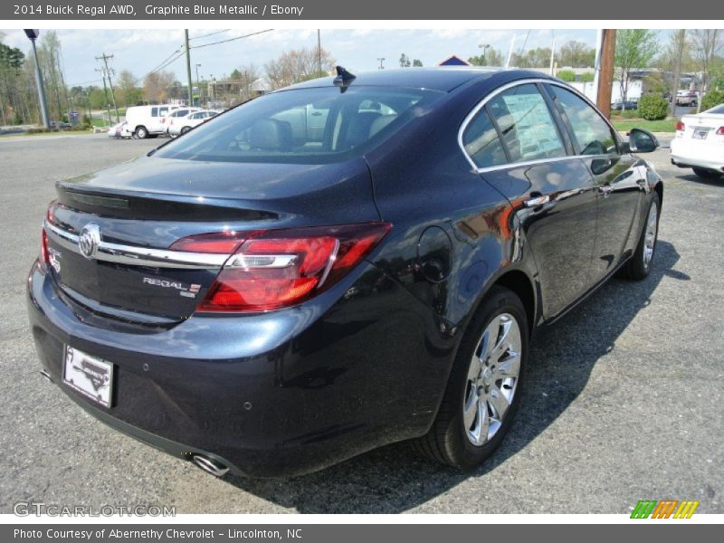 Graphite Blue Metallic / Ebony 2014 Buick Regal AWD