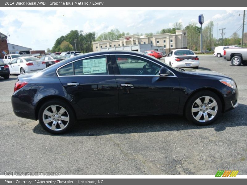 Graphite Blue Metallic / Ebony 2014 Buick Regal AWD