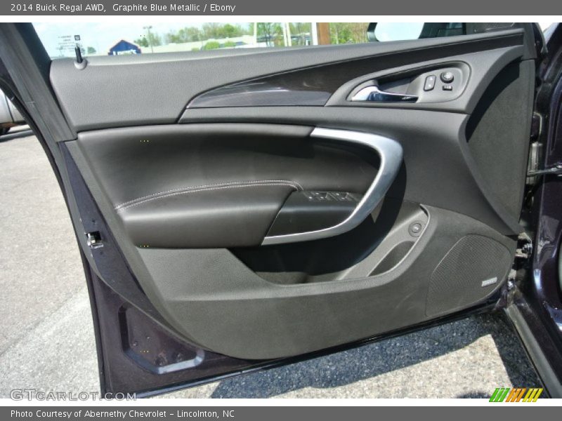 Graphite Blue Metallic / Ebony 2014 Buick Regal AWD
