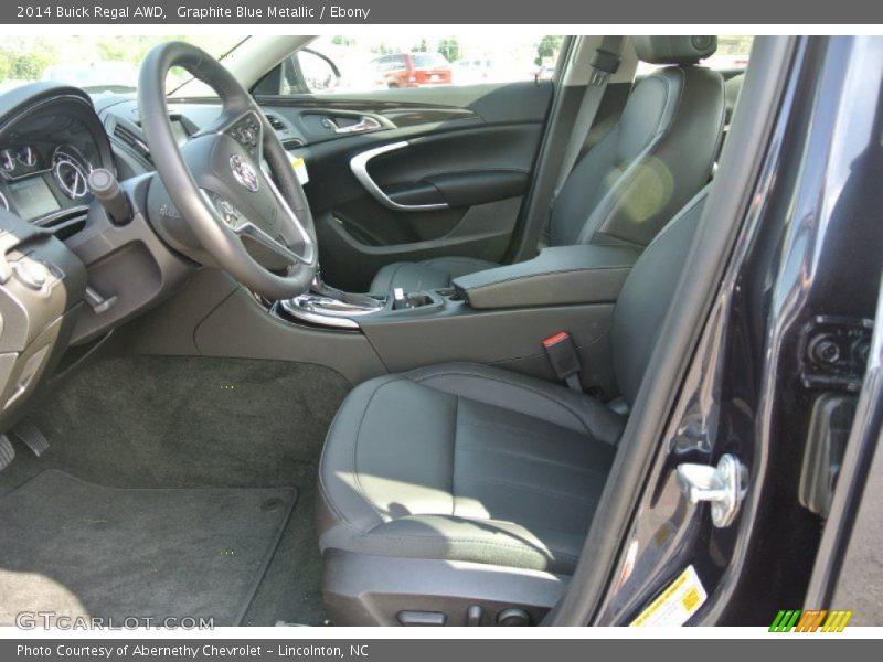 Graphite Blue Metallic / Ebony 2014 Buick Regal AWD