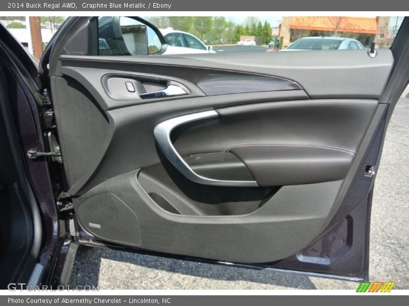 Graphite Blue Metallic / Ebony 2014 Buick Regal AWD