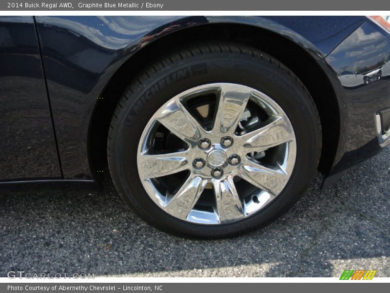 Graphite Blue Metallic / Ebony 2014 Buick Regal AWD