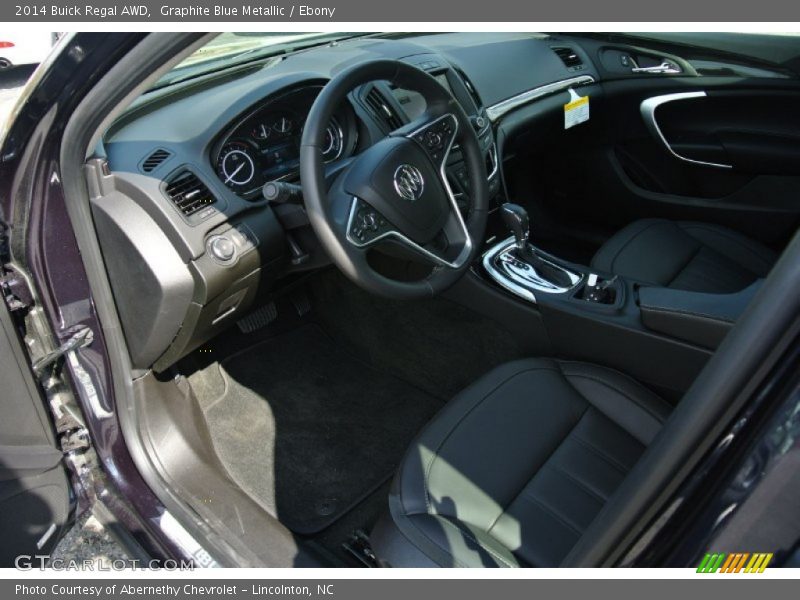 Graphite Blue Metallic / Ebony 2014 Buick Regal AWD
