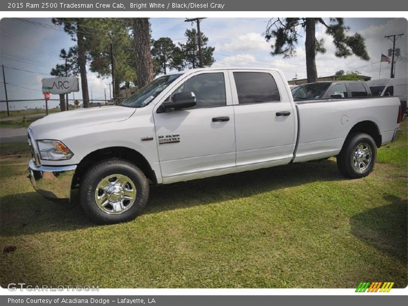 Bright White / Black/Diesel Gray 2015 Ram 2500 Tradesman Crew Cab