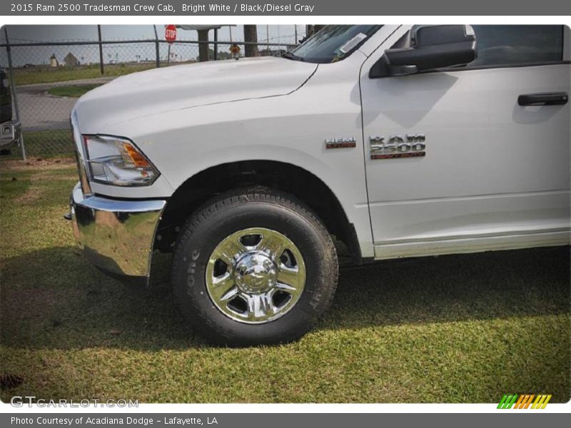 Bright White / Black/Diesel Gray 2015 Ram 2500 Tradesman Crew Cab