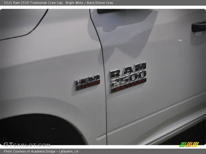 Bright White / Black/Diesel Gray 2015 Ram 2500 Tradesman Crew Cab