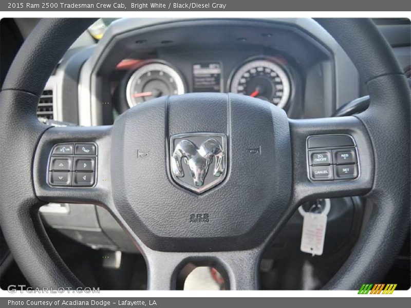 Bright White / Black/Diesel Gray 2015 Ram 2500 Tradesman Crew Cab