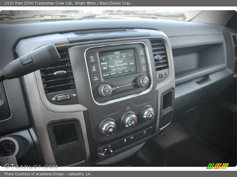 Bright White / Black/Diesel Gray 2015 Ram 2500 Tradesman Crew Cab