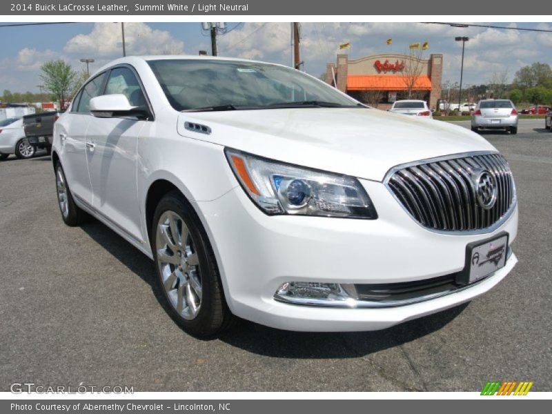 Summit White / Light Neutral 2014 Buick LaCrosse Leather